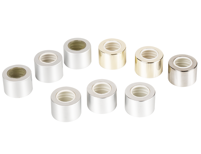 Accesoriu cosmetic din capac din aluminiu plastic